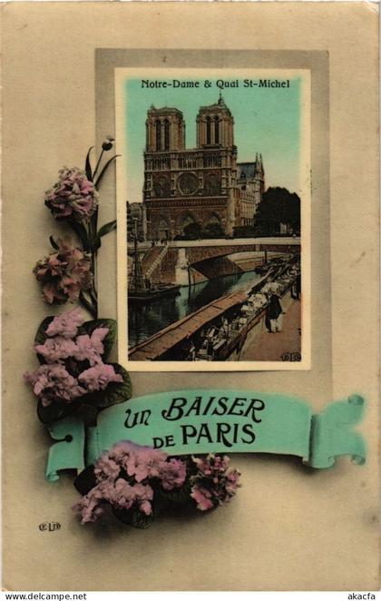 CPA PARIS (1e) - Notre Dame de Paris Un baiser de Paris (214101)