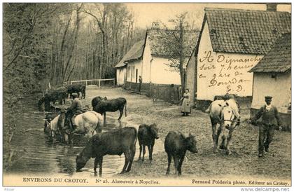 NOYELLES SUR MER(SOMME) ABREUVOIR(VACHE)