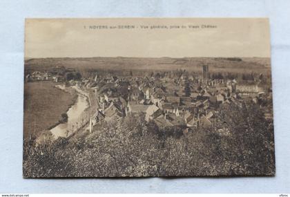 Noyers sur Serein, vue générale prise du vieux château, Yonne 89