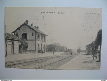 CPA Gare  :  Offranville -  La Gare