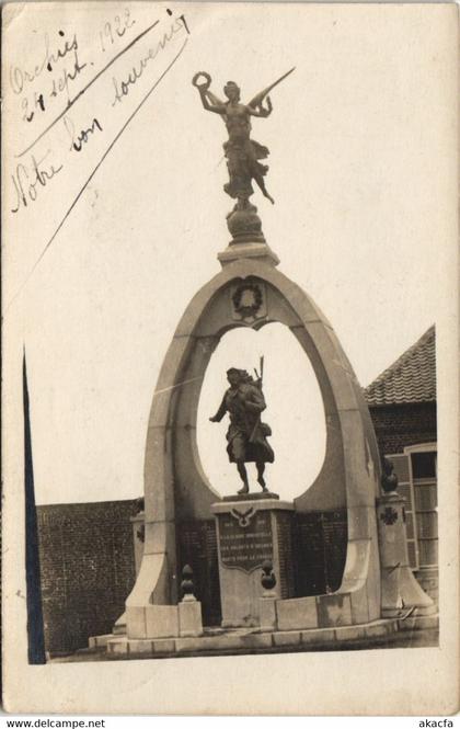 CPA ORCHIES Monument carte photo (136013)