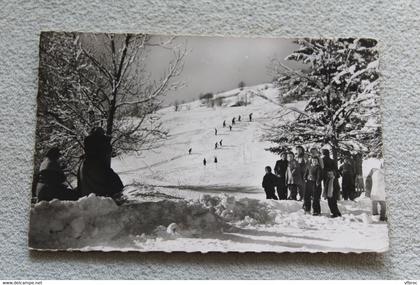 Cpsm 1962, Orcières, station de sports d'hiver, école de ski, hautes Alpes 05