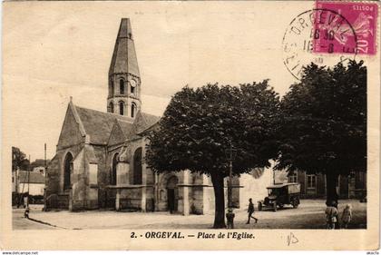 CPA Orgeval - Place de l'Église (657541)