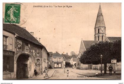 Orgeval - La Place de l'Eglise