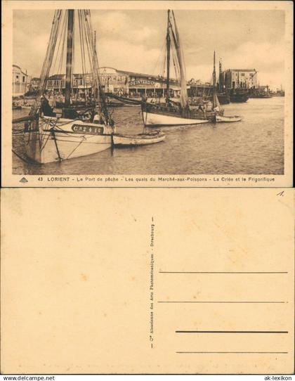 CPA Lorient Lorient (An Oriant) Hafen, Segelschiffe 1926