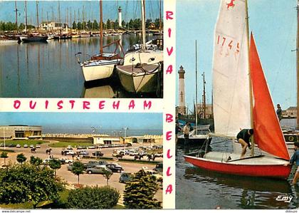 14 - Ouistreham - Riva Bella - Multivues - Automobiles - Bateaux - Flamme Postale de Ouistreham Riva Bella - CPM - Voir