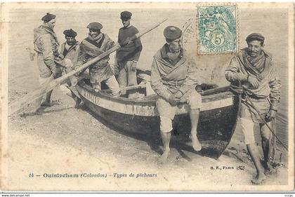 CPA Ouistreham Types de Pêcheurs