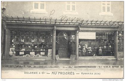 CPA Oyonnax Au Progrès - boutique Delorme