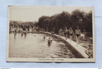 Cpa 1949, Pacy sur Eure, la plage, Eure 27