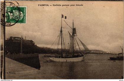 CPA PAIMPOL - Goelette partant pour Islande (104192)