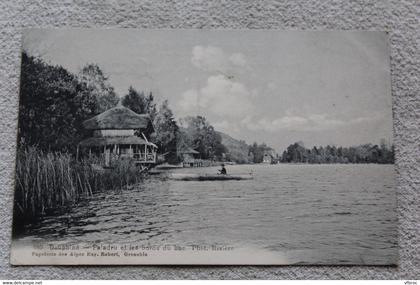 Cpa 1908, Paladru et les bords du lac, Isère 38