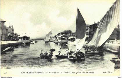 Carte postale ancienne de PALAVAS les FLOTS