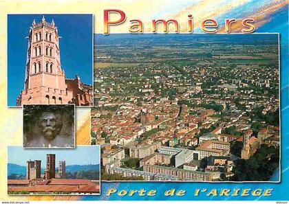 09 - Pamiers - Multivues - Flamme Postale de Pamiers - CPM - Voir Scans Recto-Verso