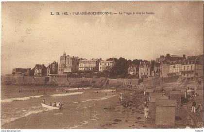 Paramé-Rochebonne - La Plage à marée basse