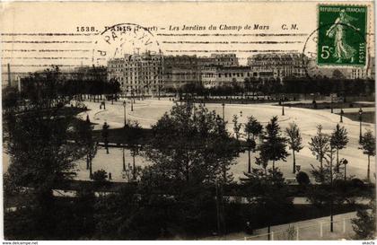 CPA PARIS 7e-Les Jardins du Champ de Mars (327837)