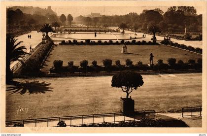 CPA Paris 6e Paris-Les Jardins du Luxembourg vue de la Bibliothéque (312691)