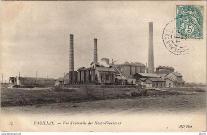 CPA PAUILLAC-Vue d'ensemble des Hauts Fourneaux (28485)