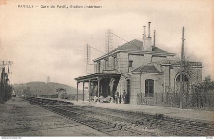 76 Pavilly la gare de Pavilly Station CPA