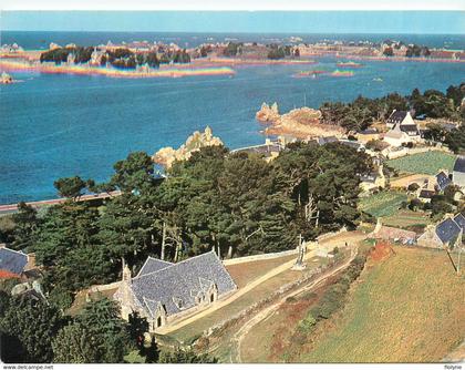 penvénan - vue aérienne sur le village hameau de port blanc