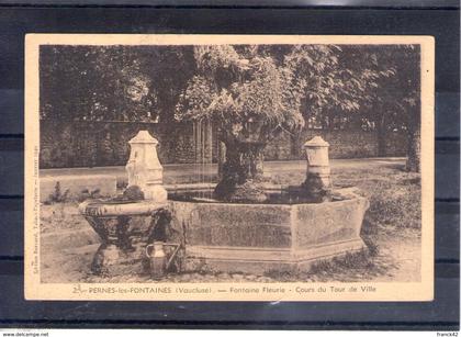 84. pernes les fontaines. fontaine fleurie