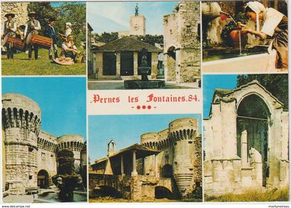 Vaucluse : PERNES  les  FONTAINES :  vue