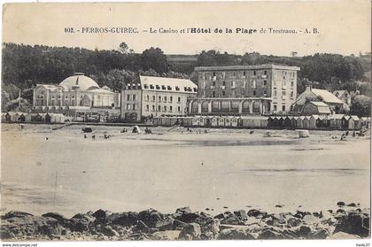 Perros-Guirec - Le Casino et l'Hôtel de la Plage de Trestraou