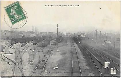 CPA Persan vue générale de la Gare