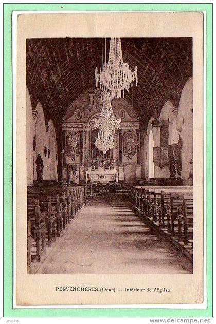 61 - PERVENCHERES -- Intérieur de l'´Eglise