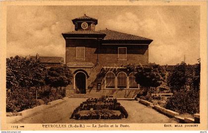 CPA AK PEYROLLES - Le Jardin et la Poste (214962)