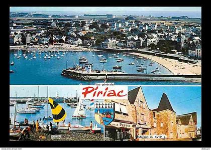 44 - Piriac sur Mer - Multivues - Blasons - Bateaux - Commerces - CPM - Voir Scans Recto-Verso