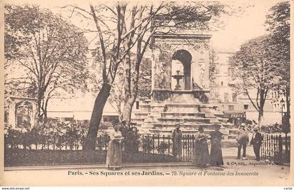 75 - PARIS - Ses Squares et ses Jardins - Square et Fontaine des Innocents