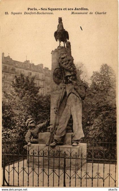 CPA PARIS Ses Squares et ses Jardins. 18. Square Denfert-ROCHEreau (577573)