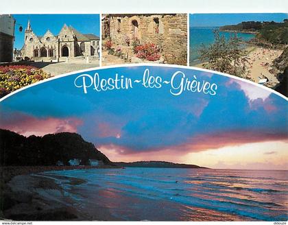 22 - Plestin les Greves - Multivues - Flamme Postale de Plestin les Greves - CPM - Voir Scans Recto-Verso