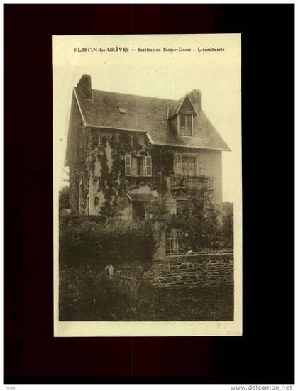 22 Plestin-les-Grèves PLESTIN-les-GREVES Institution Notre-Dame - L´aumônerie ecole in D22D K22194K C22194C RH006521