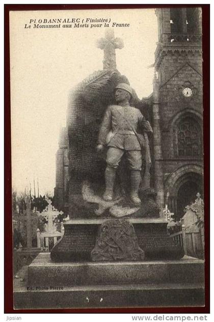 Cpa du 29  Plobannalec  le monument aux morts pour la France       PLOZ7