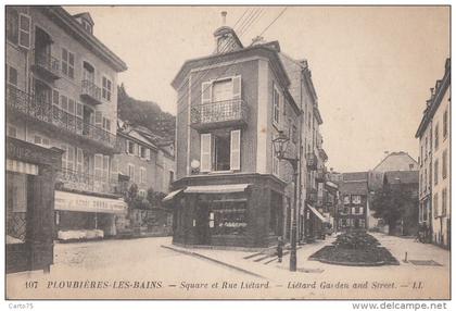 Plombières les Bains 88 - Square et Rue Liétard - Liétard Garden and Street