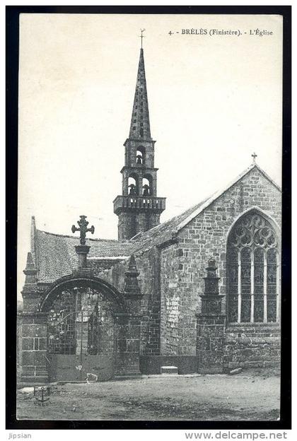 cpa du 29  Brélès l' église     ...  Ploudalmézeau   Brest   JUIA5