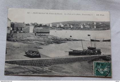 Cpa 1915, Ploumanac'h, le port et la jetée, panorama 1, Cotes d'Armor 22