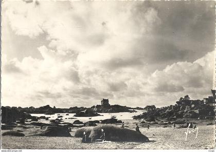 CPSM Ploumanac'h Les Rochers et le Château de Costaérès