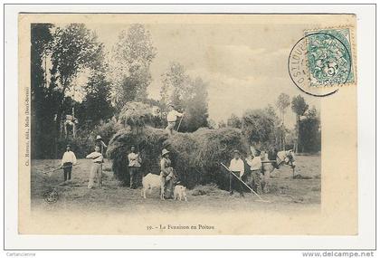 La Fenaison en Poitou - Attellage - Animaux