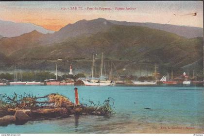 1914. TAHITI. Fine postcard (TAHITI. Port de Papete.) Unusual card. 













 - JF437159