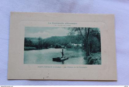 Cpa 1927, Pont d'Ouilly, les coteaux de saint Christophe, Calvados 14