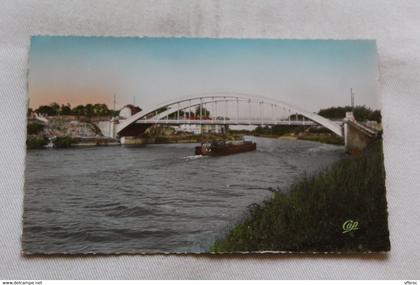 Cpsm, Pont sainte Maxence, le pont sur l'Oise 60