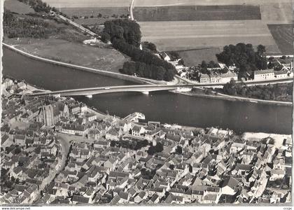 CPSM Pont-sur-Yonne Vue aérienne