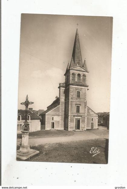 PONTACQ (B P ) 2603 CARTE PHOTO L'EGLISE ET CALVAIRE