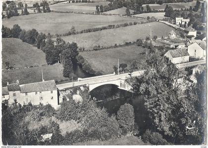 CPSM Pontarion vue aérienne Le Pont sur le Thaurion