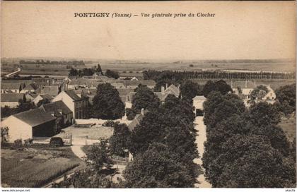 CPA PONTIGNY - Vue générale prise du clocher (147140)