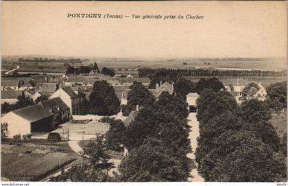 CPA PONTIGNY - Vue générale prise du clocher (147143)