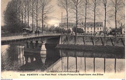 Carte POSTALE  Ancienne  de  PONTIVY - Le pont neuf