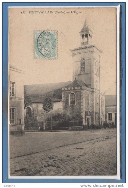 72 - PONTVALLAIN -- L'Eglise